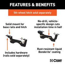Load image into Gallery viewer, CURT 16432 Custom 5th Wheel Brackets, Select Ford F-250, F-350 Super Duty