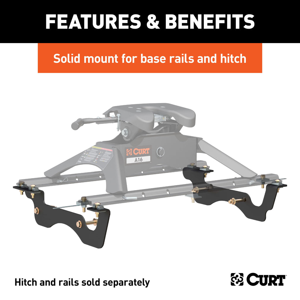 CURT 16432 Custom 5th Wheel Brackets, Select Ford F-250, F-350 Super Duty