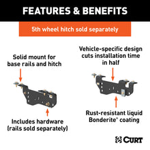 Load image into Gallery viewer, CURT 16448 Custom 5th Wheel Brackets, Select Ford F-250, F-350, F-450 Super Duty