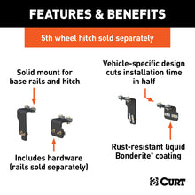 Load image into Gallery viewer, CURT 16470 Custom 5th Wheel Brackets, Select Nissan Titan