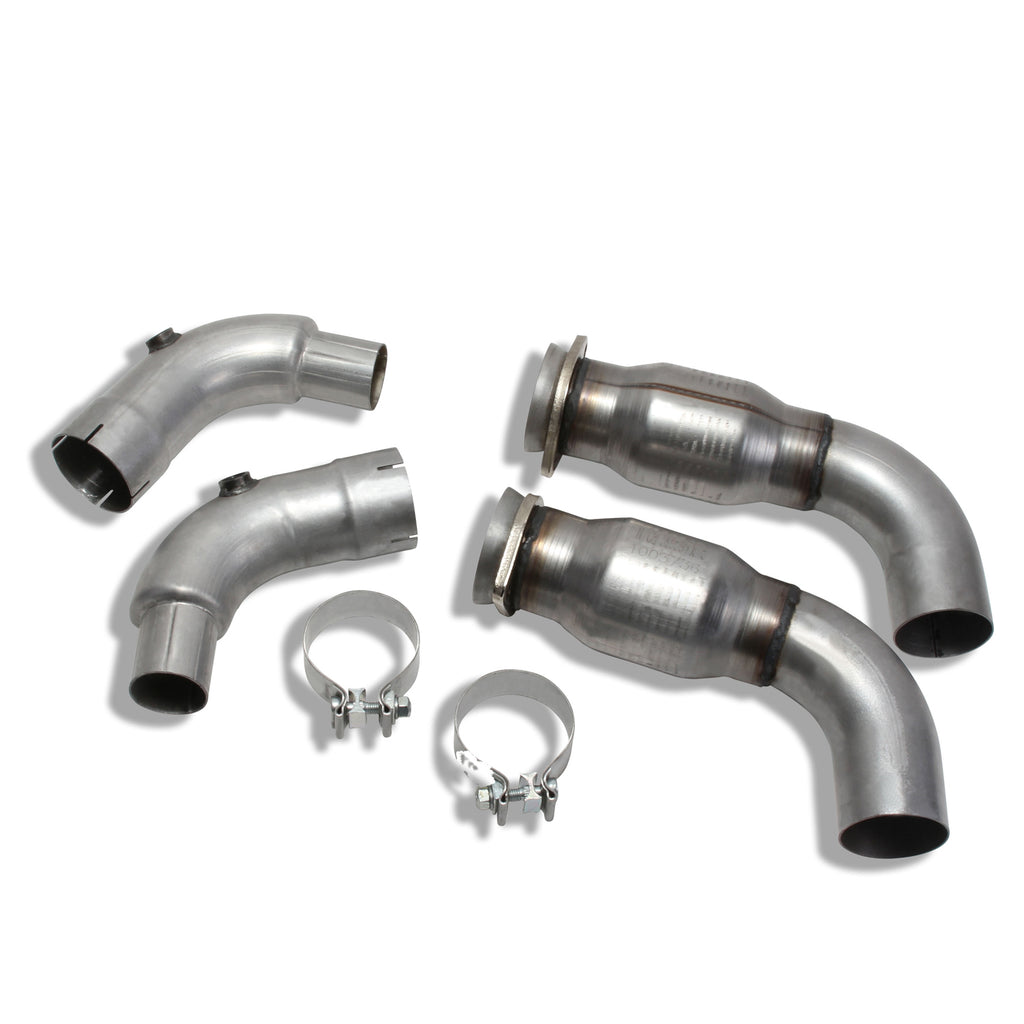 BBK Performance Parts 16481 2006-2024 Dodge 6.1L 6.2L 6.4L CHALL CHARG HELLCAT SHORT MID PIPE W/Cats for Select Chrysler 300, Dodge Challenger, Dodge Charger, Dodge Magnum