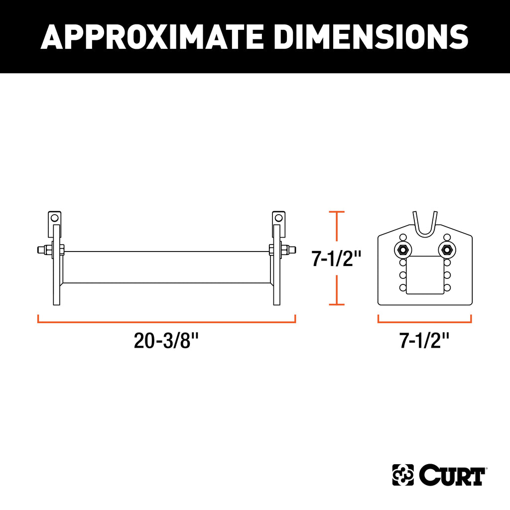 CURT 16505 E16 5th Wheel Hitch Head Adapter