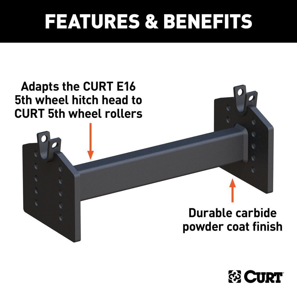 CURT 16505 E16 5th Wheel Hitch Head Adapter
