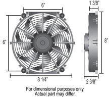 Load image into Gallery viewer, Derale 16508 8" Tornado Electric Puller Fan, Premium Mounting Kit