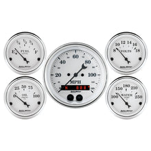 Load image into Gallery viewer, AutoMeter 1650 GAUGE KIT, 5 PC., 3 3/8" &amp; 2 1/16", GPS SPEEDOMETER, OLD TYME WHITE