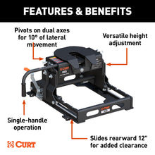Load image into Gallery viewer, CURT 16511 E16 Sliding 5th Wheel Hitch, 16,000 lbs.