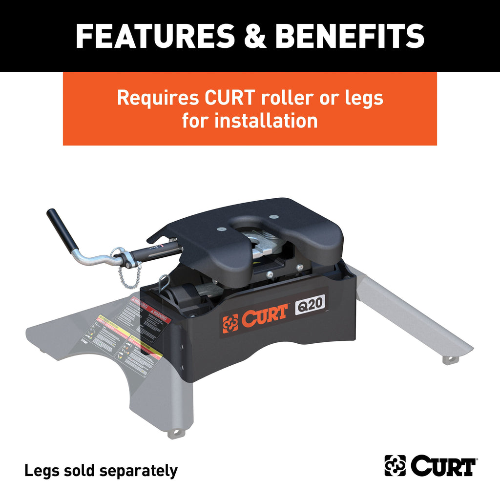 CURT 16530 Q20 5th Wheel Hitch Head