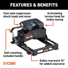 Load image into Gallery viewer, CURT 16531 A20 Sliding 5th Wheel Hitch, 20,000 lbs.