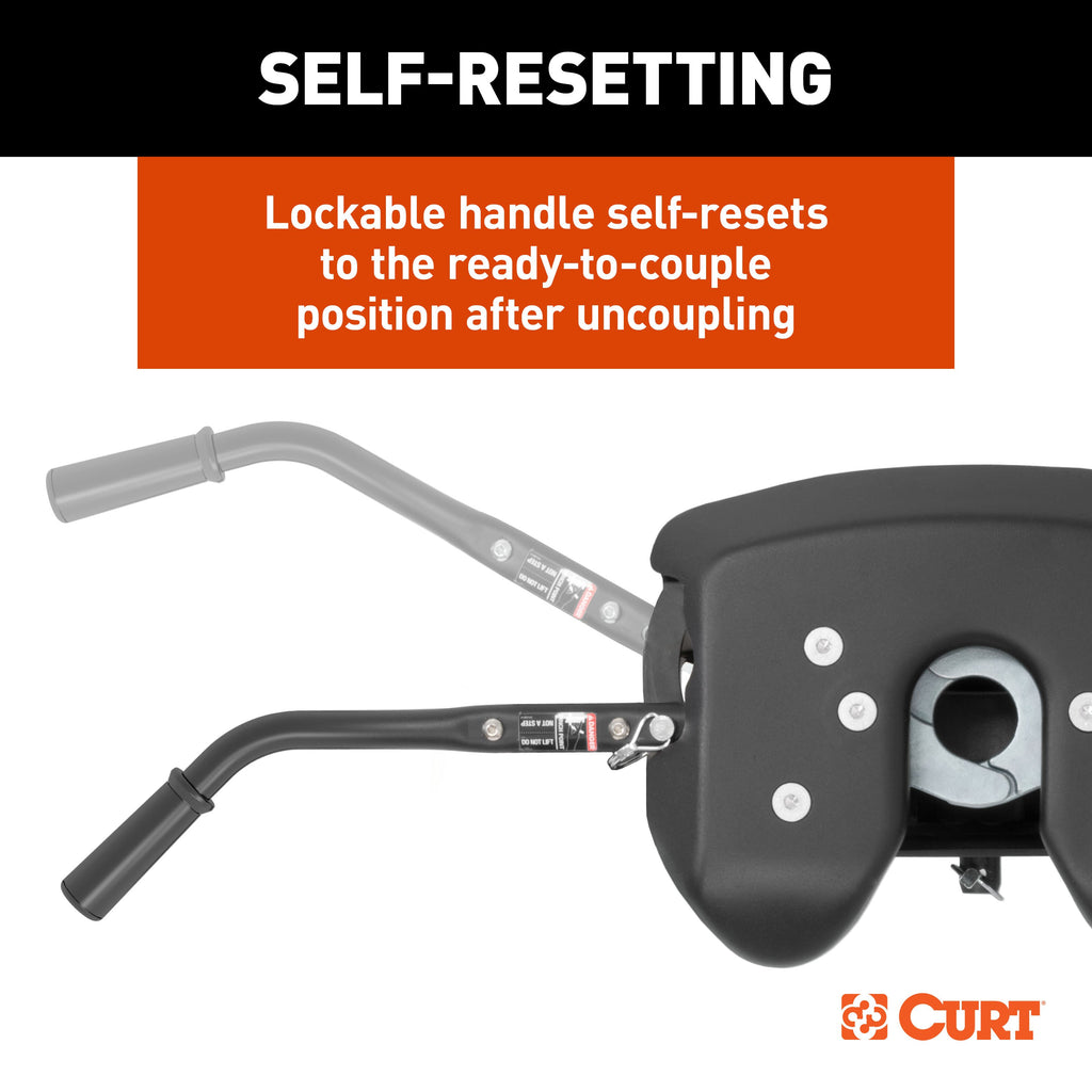 CURT 16531 A20 Sliding 5th Wheel Hitch, 20,000 lbs.