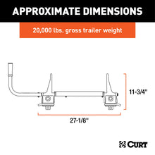 Load image into Gallery viewer, CURT 16550 CURT 16550 R20 5th Wheel Roller for Short Bed Trucks; 20;000 lbs - Truck Part Superstore