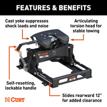 Load image into Gallery viewer, CURT 16551 A25 Sliding 5th Wheel Hitch, 25,000 lbs.