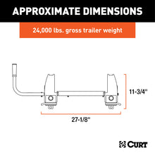 Load image into Gallery viewer, CURT 16570 R24 5th Wheel Roller, 24,000 lbs.