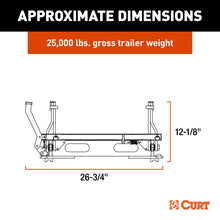 Load image into Gallery viewer, CURT 16574 S25 5th Wheel Slider, 25,000 lbs.