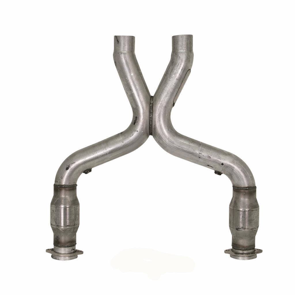 BBK Performance Parts 1658 2011-2014 MUSTANG GT 3.0 SHORT MID X PIPE W/ CATALYTIC CONVERTERS for Select Ford Mustang