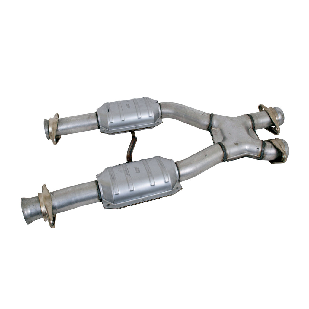 BBK Performance Parts 1659 1979-1993 MUSTANG 5.0 2.5 SHORT MID X PIPE W/CONVERTERS for Select Ford Mustang