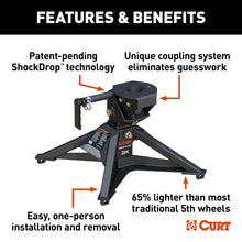 Load image into Gallery viewer, CURT 16600 CrossWing 20K 5th Wheel Hitch for Industry-Standard Rails