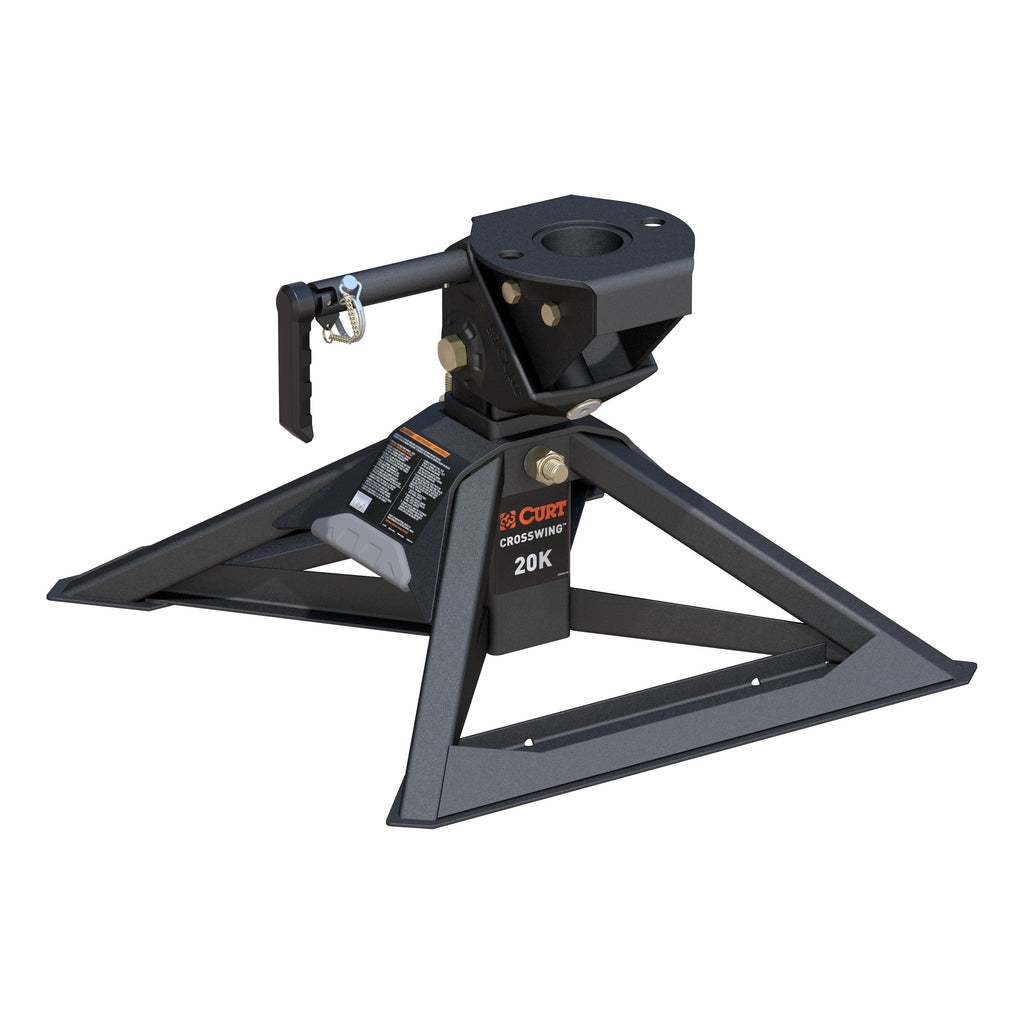 CURT 16602 CrossWing 20K Single-Point 5th Wheel Hitch for 2-5/16" Gooseneck