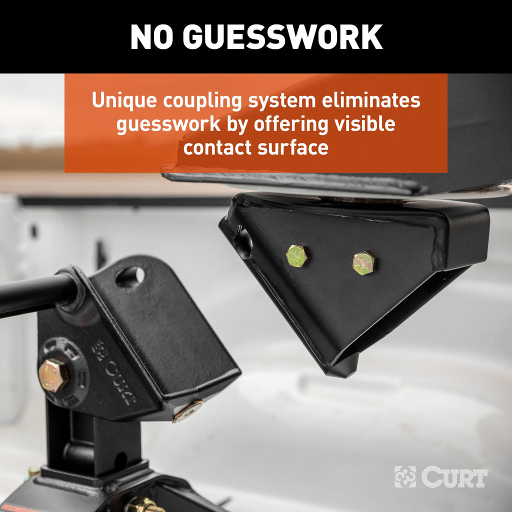 CURT 16602 CrossWing 20K Single-Point 5th Wheel Hitch for 2-5/16" Gooseneck