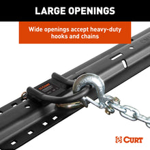 Load image into Gallery viewer, CURT 16612 CrossWing 5th Wheel Safety Chain Assembly with Rail Anchors