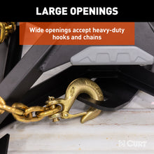 Load image into Gallery viewer, CURT 16615 CrossWing 5th Wheel Safety Chain Anchor Plate for Gooseneck Ball