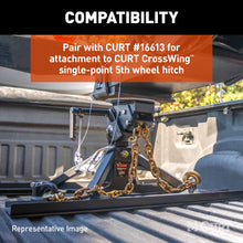 Load image into Gallery viewer, CURT 16615 CrossWing 5th Wheel Safety Chain Anchor Plate for Gooseneck Ball