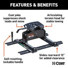 Load image into Gallery viewer, CURT 16621 A16 Sliding 5th Wheel Hitch with Rails; 16;000 lbs. - Truck Part Superstore