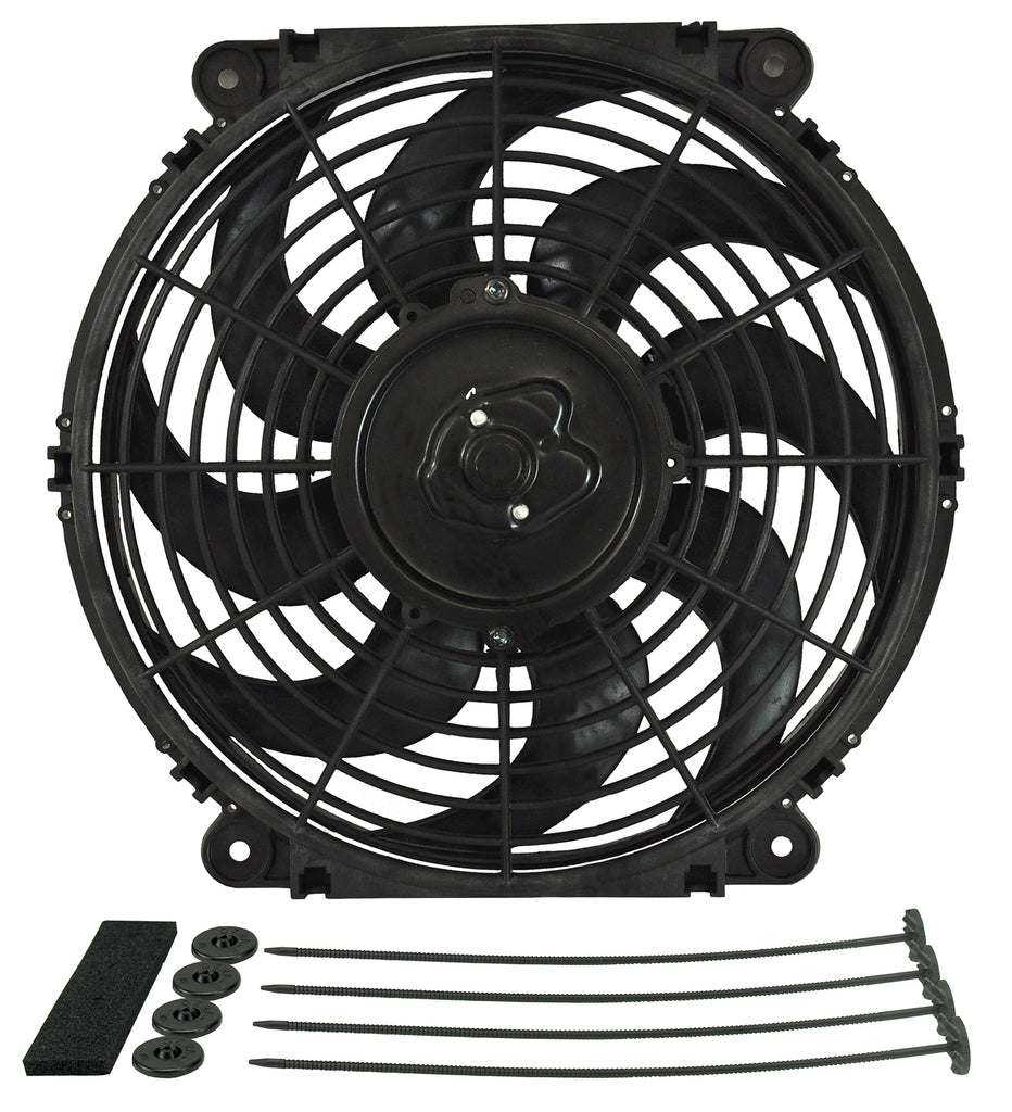Derale 16622 12" Tornado Electric Puller Fan, Standard Mounting Kit for Select Acura ILX, Acura Integra, Acura Legend, Acura RL, Acura RSX, Acura TL, Acura Vigor, Audi 5000, Audi 80, Audi A3, Audi A3 Quattro, Audi A4, Audi A6 Quattro, BMW 320i, BMW 335i,
