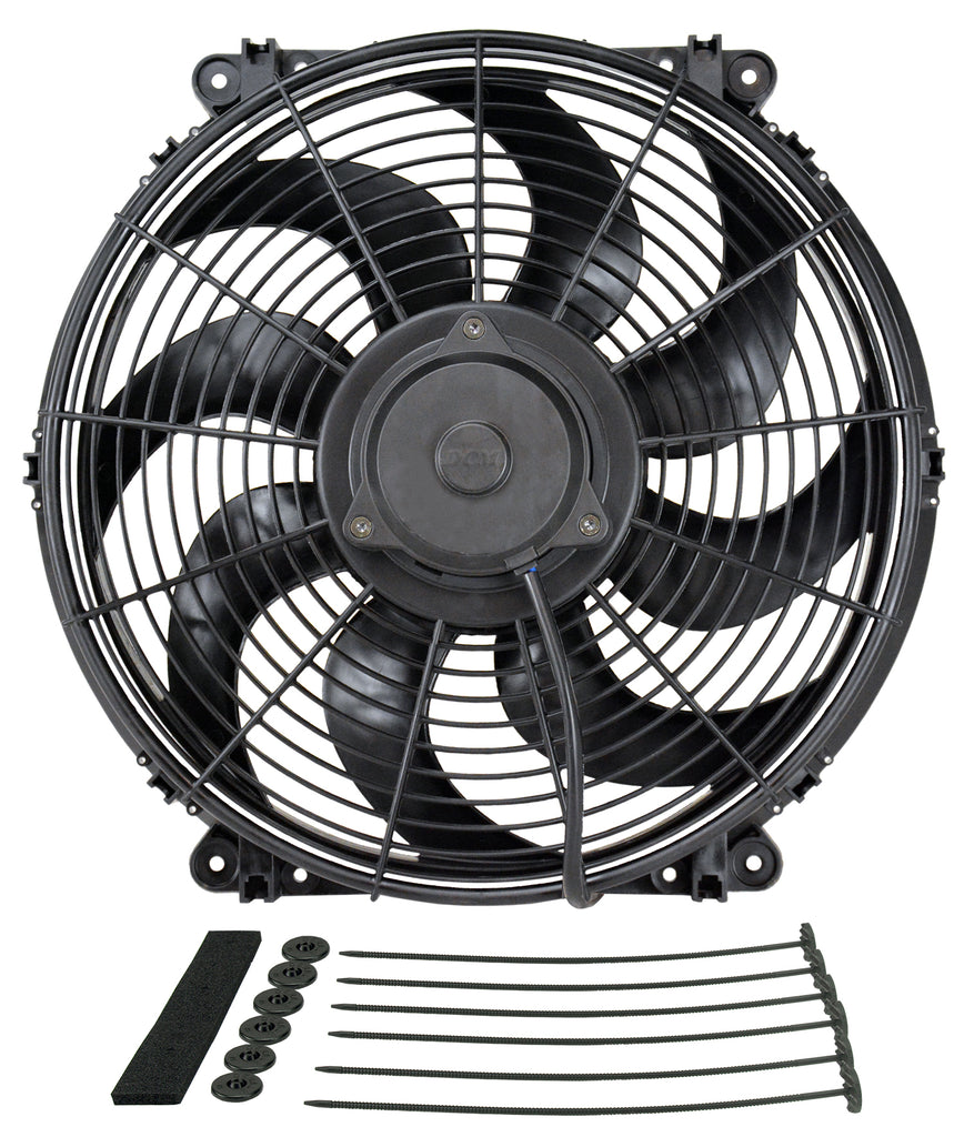 Derale 16626 16" Tornado Electric Puller Fan, Standard Mounting Kit for Select Acura SLX, Audi 5000, BMW 128i, BMW 318i, BMW 323i, BMW 323is, BMW 325, BMW 325Ci, BMW 325e, BMW 325i, BMW 525i, BMW X3, BMW Z3, Buick LeSabre, Cadillac ATS, Cadillac