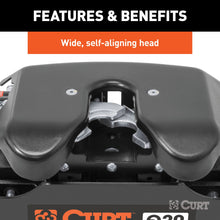 Load image into Gallery viewer, CURT 16636 Q20 Sliding 5th Wheel Hitch with Rails; 20;000 lbs. - Truck Part Superstore