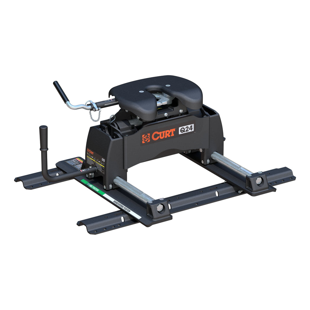 CURT 16646 Q24 Sliding 5th Wheel Hitch with Rails; 24;000 lbs. - Truck Part Superstore