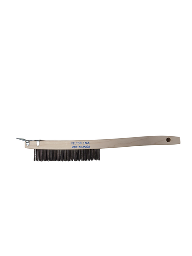 Felton 1666 Steel Scratch Brush With Scraper