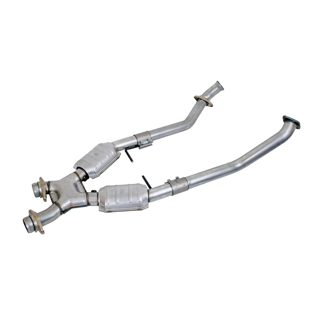 BBK Performance Parts 1666 1996-1998 MUSTANG GT 2.5 FULL X PIPE W/CONVERTERS for Select Ford Mustang