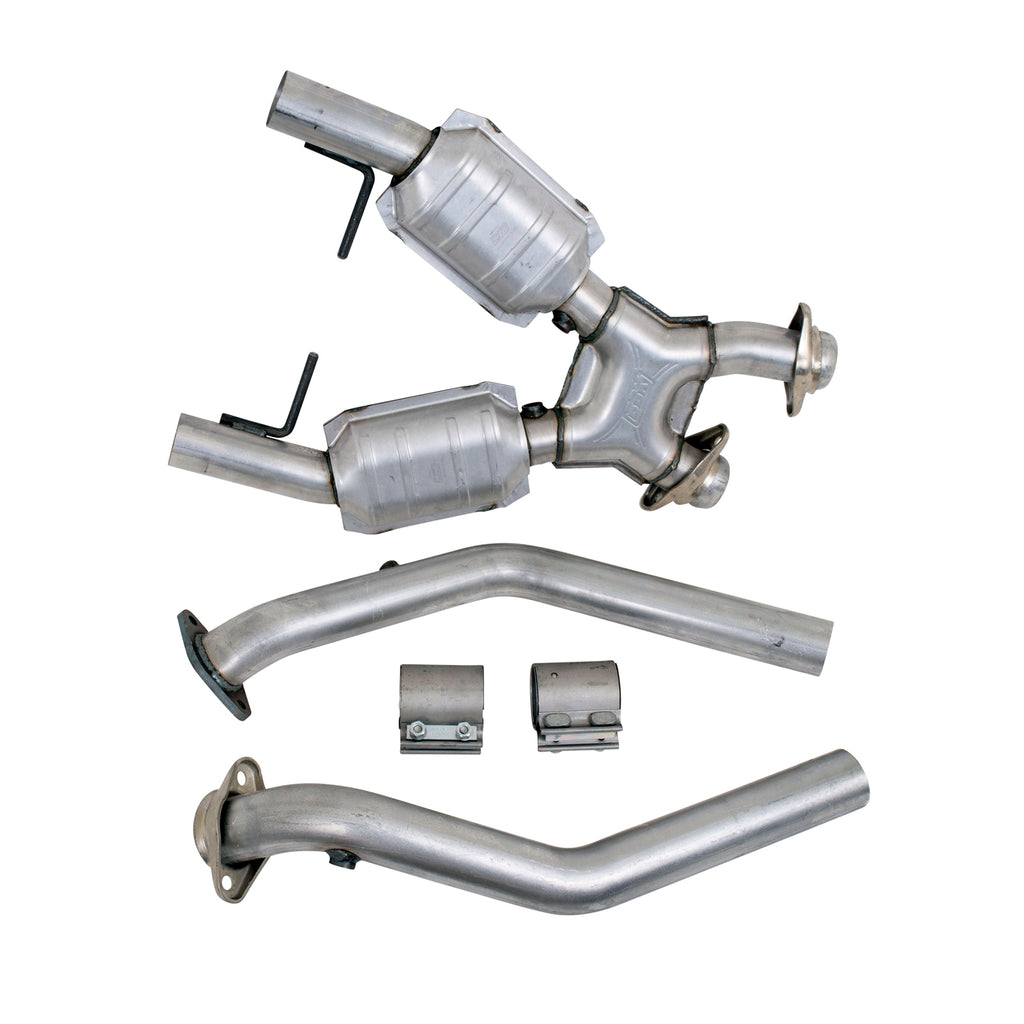 BBK Performance Parts 1666 1996-1998 MUSTANG GT 2.5 FULL X PIPE W/CONVERTERS for Select Ford Mustang