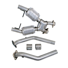 Load image into Gallery viewer, BBK Performance Parts 1666 1996-1998 MUSTANG GT 2.5 FULL X PIPE W/CONVERTERS for Select Ford Mustang