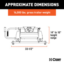 Load image into Gallery viewer, CURT 16674 E16 Sliding 5th Wheel Hitch; Select Ford F250; F350; F450; 6.75ft. Bed Puck Syst - Truck Part Superstore