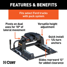 Load image into Gallery viewer, CURT 16674 E16 Sliding 5th Wheel Hitch; Select Ford F250; F350; F450; 6.75ft. Bed Puck Syst - Truck Part Superstore