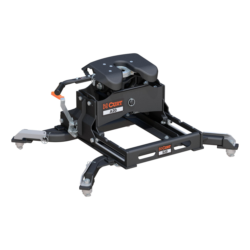 CURT 16695 A20 Sliding 5th Wheel Hitch, 20K, Select Ram 2500, 3500, 6.5' Bed Puck System - Truck Part Superstore