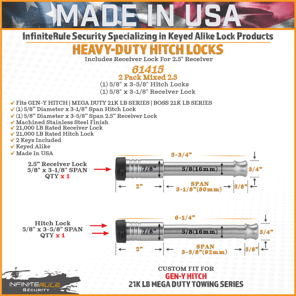 GEN-Y Hitch GH-103909 InfiniteRule Security Lock