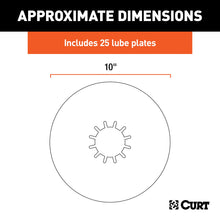 Load image into Gallery viewer, CURT 16721025 10" 5th Wheel Lube Plates (25-Pack)