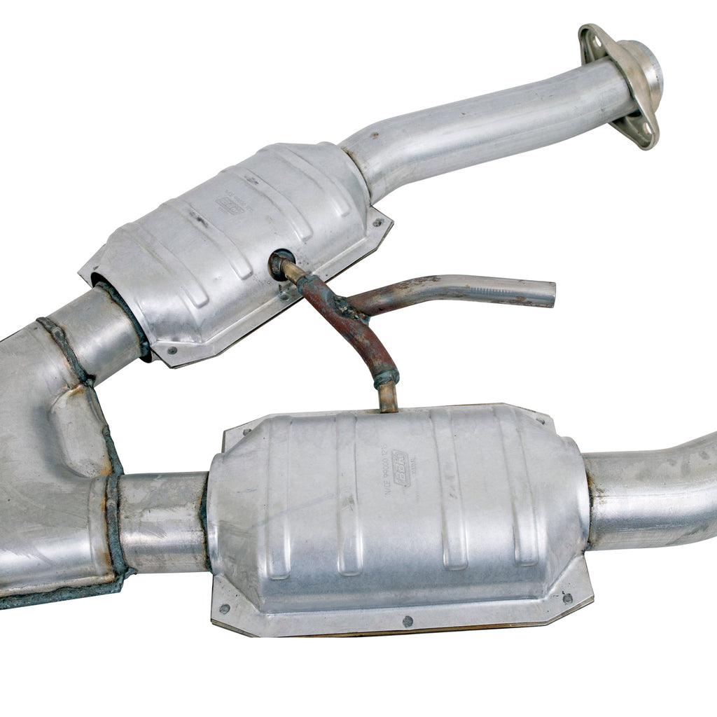 BBK Performance Parts 1672 1994-1995 MUSTANG GT 2.5 SHORT MID X PIPE W/CONVERTERS for Select Ford Mustang