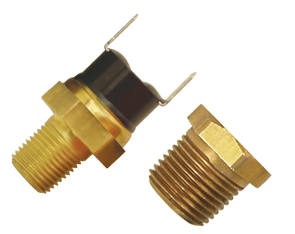 Derale 16730 180°F Fan Switch Thermostat Kit, 1/8" & 3/8" NPT