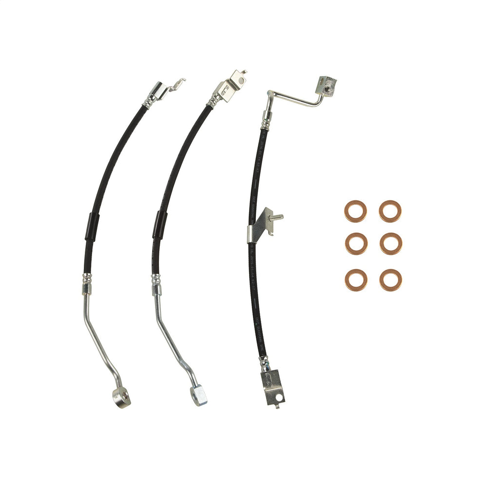 Omix 16733.64 Brake Hose Kit for Select Jeep TJ, Jeep Wrangler