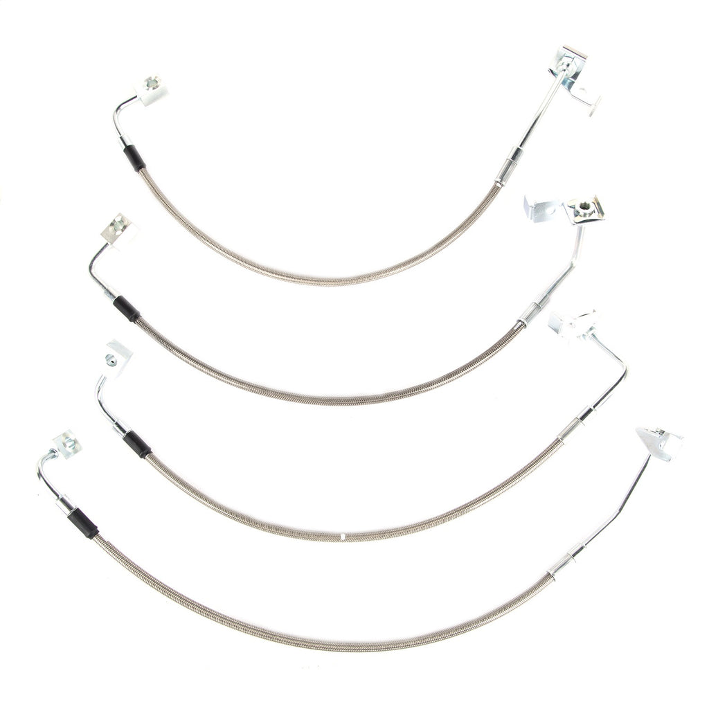Rugged Ridge 16734.10 Brake Hose Kit for Select Jeep Wrangler, Jeep Wrangler JK
