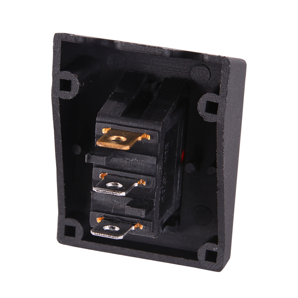 Derale 16740 Lighted Manual Rocker Type Electric Fan On/Off Switch, 3-pole 12v