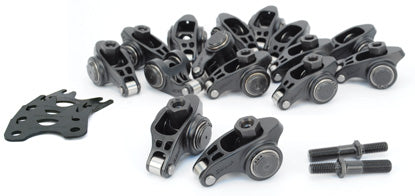 COMP Cams 16765-KIT Ultra Pro Magnum 1.8 Ratio Adjustable Rocker Arm Kit for GM LS3 for Select Cadillac CTS, Cadillac Escalade, Cadillac Escalade ESV, Cadillac Escalade EXT, Chevrolet Avalanche, Chevrolet Camaro, Chevrolet Corvette, Chevrolet SS,