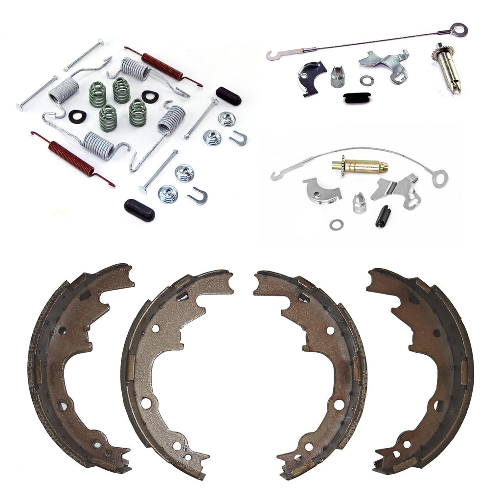 Omix 16766.06 Drum Brake Shoe Service Kit for Select Jeep TJ, Jeep Wrangler