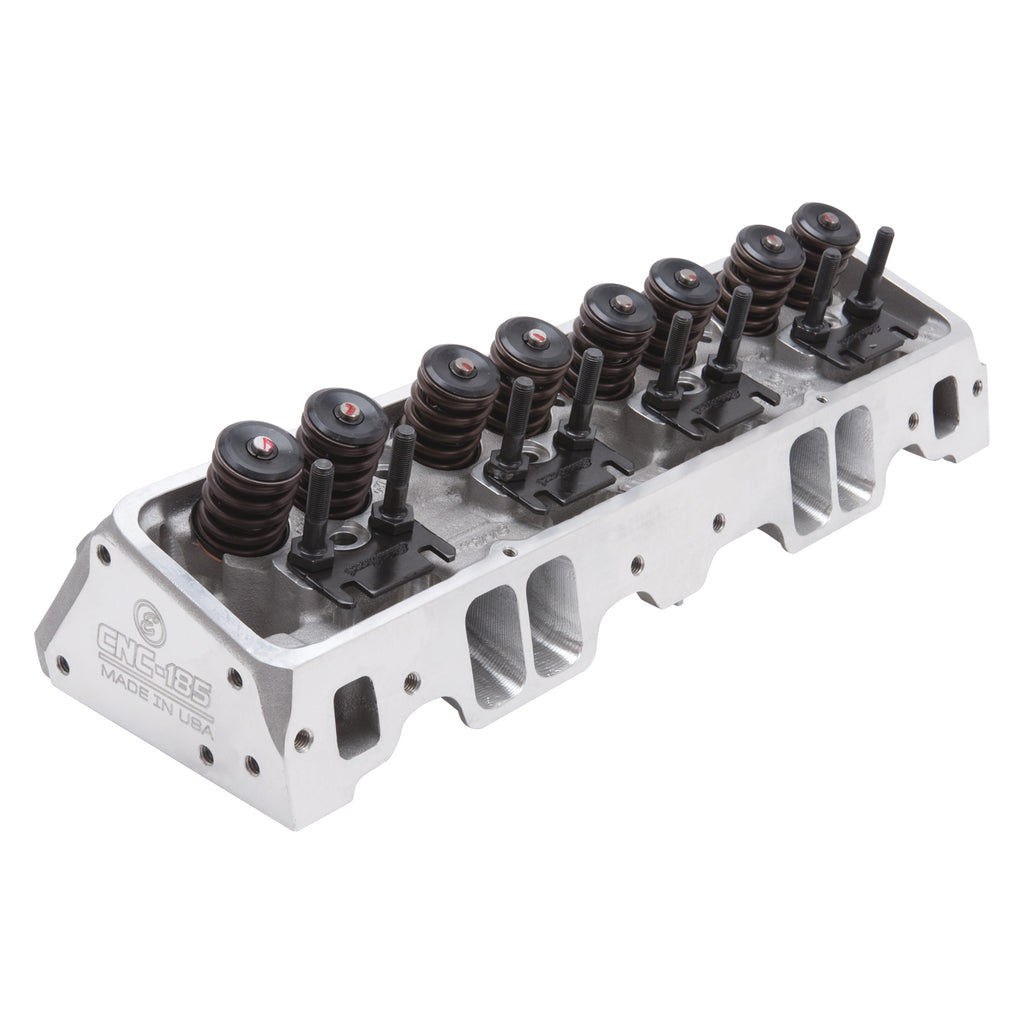 Cylinder-Head-Sbc-E-Cnc-185-64Cc-Straight-Plug-For-Hydraulic-Roller-Cam-Complete