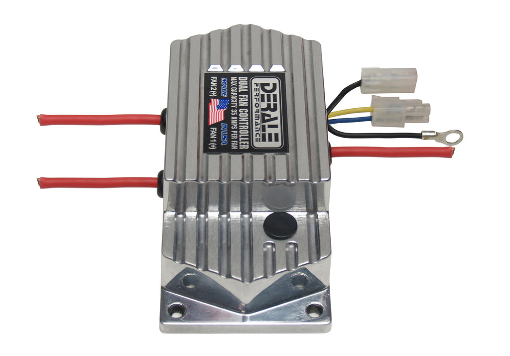Derale 16788 High Amperage Adjustable Dual Electric Fan Controller, Push In Probe