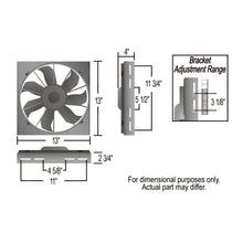Load image into Gallery viewer, Derale 16815 High Output Single 12" Electric RAD Fan/Aluminum Shroud Kit