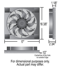 Load image into Gallery viewer, Derale 16817 Powerpack - High Output Single 14" Electric RAD Fan/Aluminum Shroud Kit